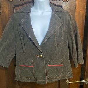 Le Rok Cropped plaid jacket